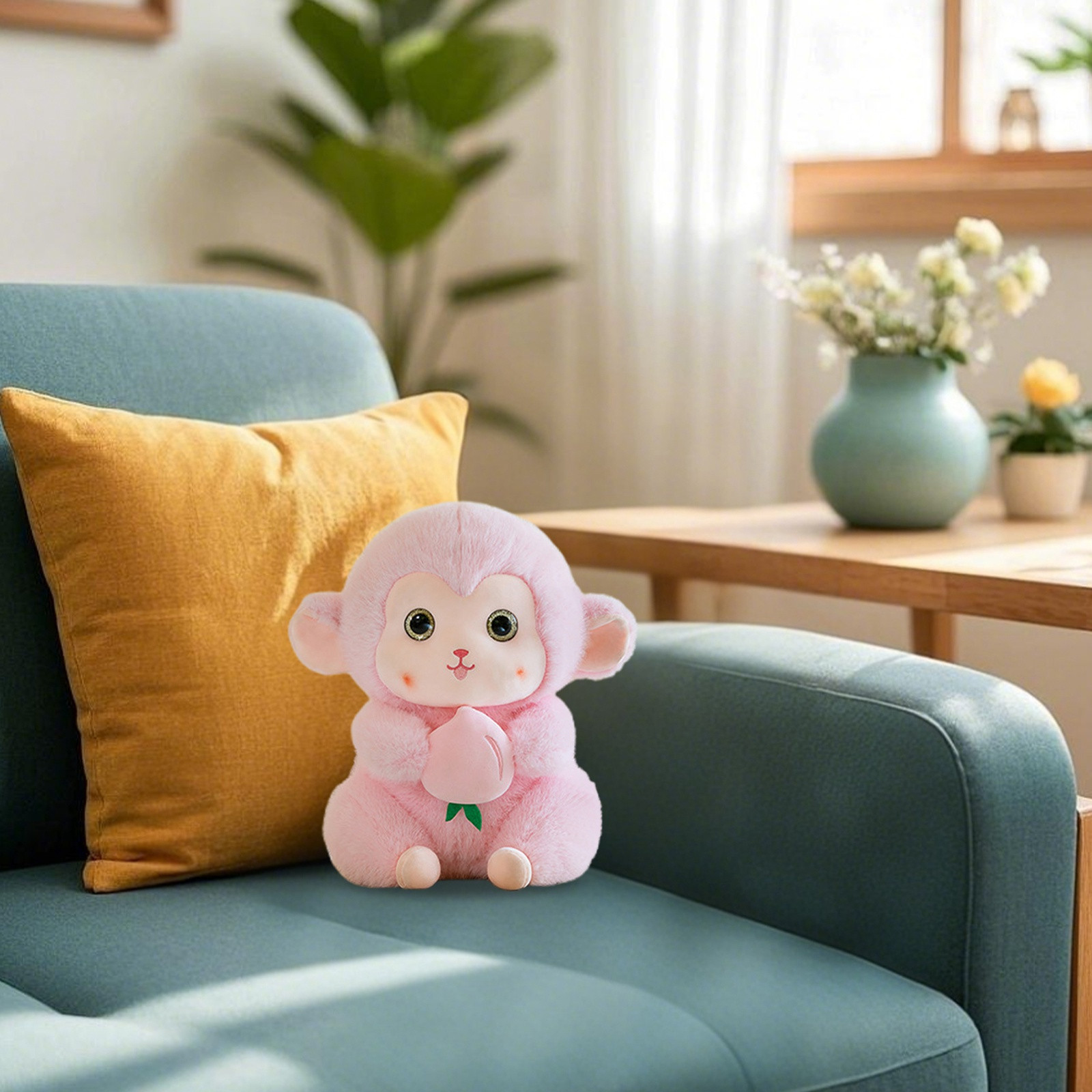 thumbnail image 2 of Juguete De Peluche Suave Y Adorable En Forma De Mono Melocotón. Muñeco De Peluche Para Niños. Muñeco De Mono Adorable., 2 of 2